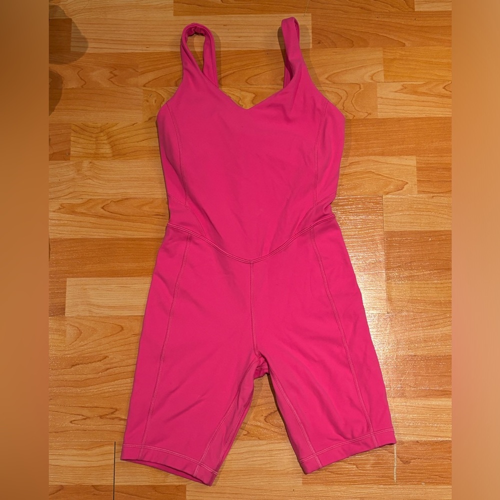 Neon pink Lululemon one piece jumper size 2
